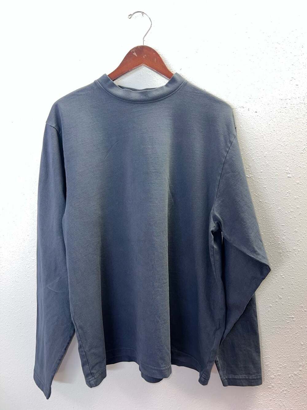 Yeezy Gap YZY Long Sleeve Mock Neck T-Shirt Dark Blue Navy Size Medium M 0497